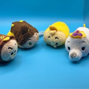 Disney Tsum Tsum Plush Set - Brown, Yellow, White